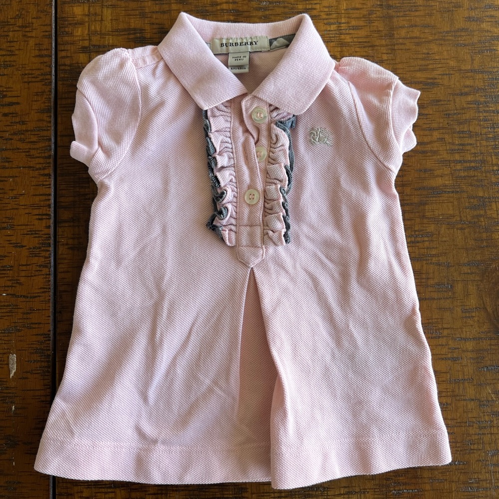 Burberry pink polo dress